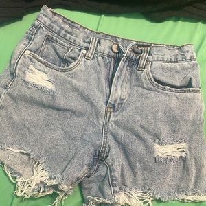 denim shorts